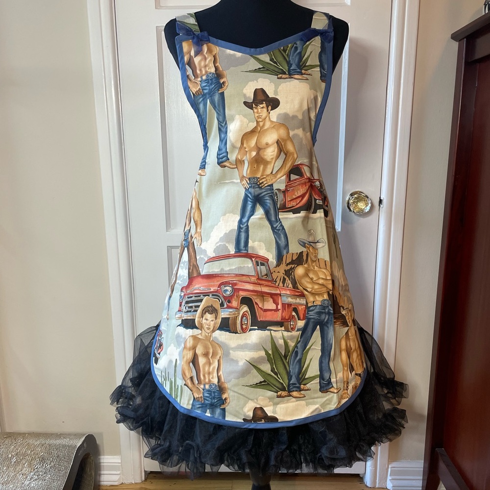 Cowboy Print Apron